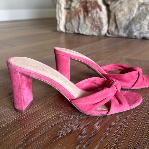 Veronica Bear Granita Knotted Suede Mule Sandals - Picture 7 of 17